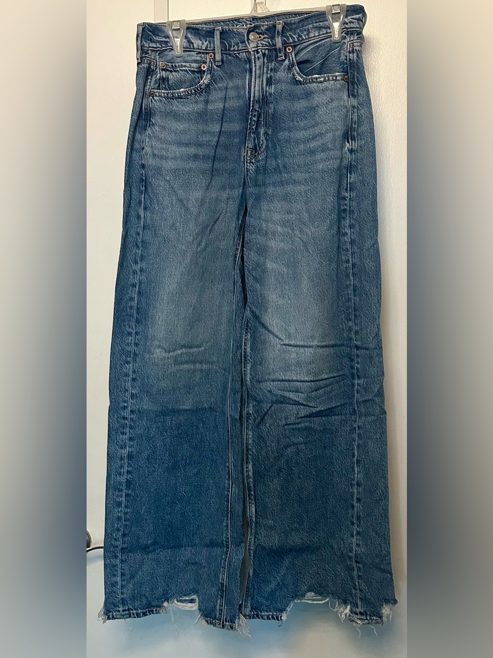 American Eagle Outfitters Super High Rise Baggy Wide Leg Jeans